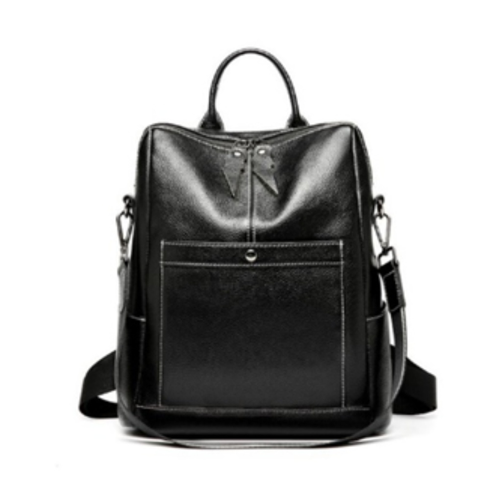 Genuine Leather Backpack purse.